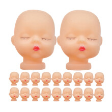 20pcs Light Brown Craft Doll Keychain Accessories for Artists and Creative Projects