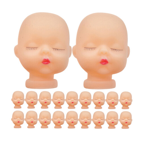 20pcs Light Brown Craft Doll Keychain Accessories for Artists and Creative Projects
