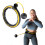 Magnetisk viktad Hula Hoop, TPE, Svart/Gul, med disk 1