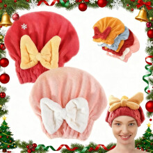Bonnet de séchage en microfibre, séchage rapide et absorbant, lot de 2