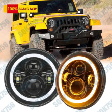 Ceannsoilse LED 7 n-orlach Babhta Halo DRL Bán do Jeep Wrangler