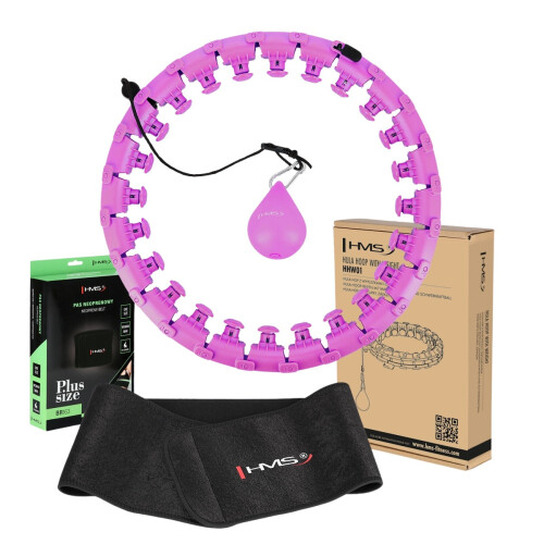 Gewichteter Hula Hoop, Violett, Übergröße, Taillenstütze