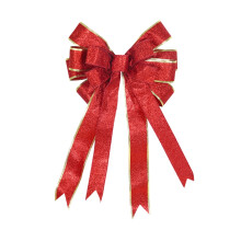 Fiocco di Natale argentato per decorazione esterna, 1 confezione