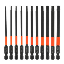 Kuusiokoloruuvimeisselin kärkisarja T10-T40 11 kpl 100 mm terästä magneettinen