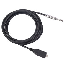 Type-C to 1/4" Guitar Recording Cable - 48kHz/16-Bit USB-C Audio Interface Cable for PC/Mac (Plug & Play, No Drivers, 10ft) as show