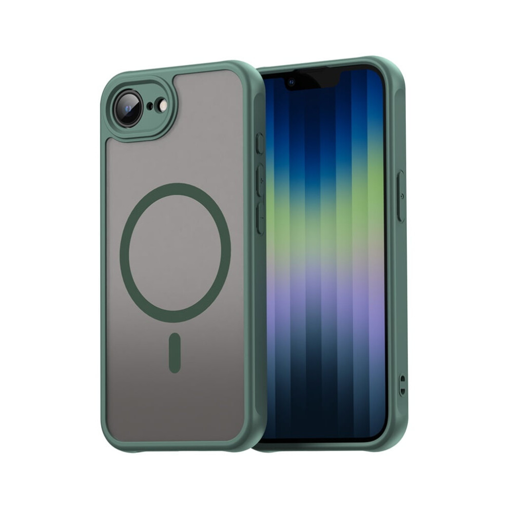 Magnetic Translucent Matte Case For Iphone 16E Â Magsafe Compatible, Military-Grade Drop Protection, Shockproof, Green 9418476719660