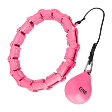 Gewichteter Hula Hoop, Pink - Fitness-Trainingsgerät
