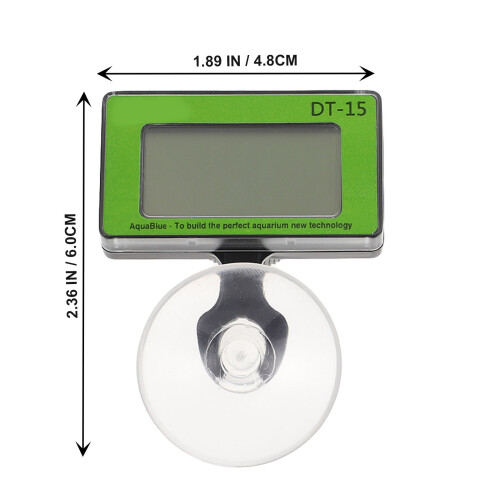 2Pcs ABS Aquarium Thermometer Water Temperature Measure Green Durable 1