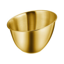 Stainless Steel Vegetable Salad Bucket Large Capacity Tableware Slanted Lettuces Serving Bowl Kitchen Cooking Gadget