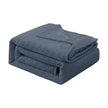 A1 Small Dark Grey Summer Weight Blanket Soft Fleece Surface Compact Travel Size Machine Washable Ac Room Companion #b5r81