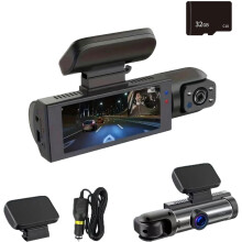 1080p Front & Rear Dashcam with WiFi, 24/7 Recording, Compatible with Cars