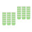 100Pcs High-Temp Resistant Green Cupcake Holders Paper Baking Cups 4