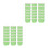 100Pcs High-Temp Resistant Green Cupcake Holders Paper Baking Cups 6