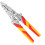 Ergonomic Handle Wire Stripping Plier, 12In1Foldable Multitool with Voltage Detector, Crimping Cutting and Twisting Functions, Precision 1