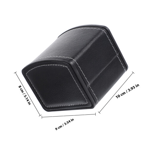 4Stk Eleganter Schwarzer Schmuck- Organizer PU-Leder 2