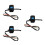 3Pcs Electric Scooter Control Button Waterproof Handlebar Switch Black 4