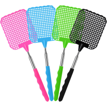 Non Slip Handle Fly Swatter, Fly Swatter with Wide Application and Aerodynamic Design, Flexible Bug Swatter with Stainless Steel Telescoping Handle,