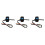3Pcs Electric Scooter Control Button Waterproof Handlebar Switch Black 5