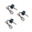 3Pcs Electric Scooter Control Button Waterproof Handlebar Switch Black 7