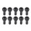 10 Pack Black TR412 Tyre Valve Stems 6
