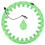 Weighted Hula Hoop, Green, Fitness Exercise Tool 1