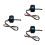 3Pcs Electric Scooter Control Button Waterproof Handlebar Switch Black 9