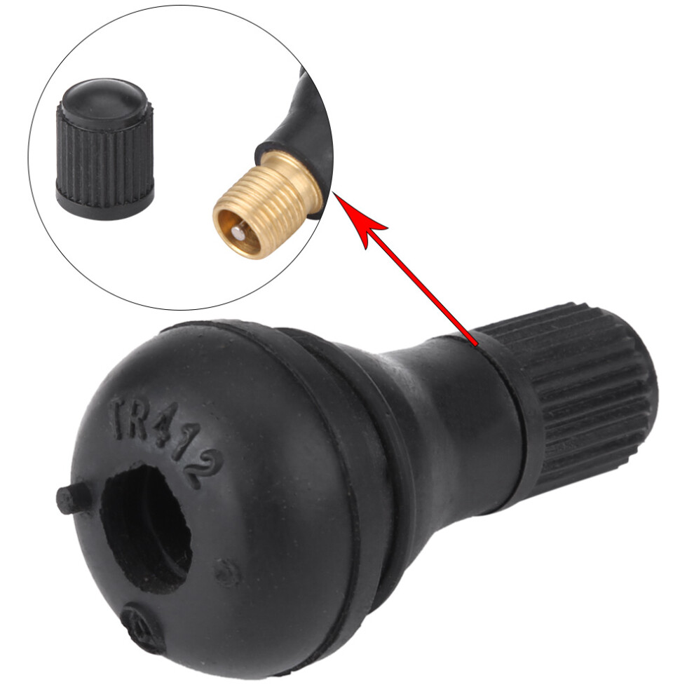 10 X Tr412 Snap In Tyre Valve Stems 7293282202535