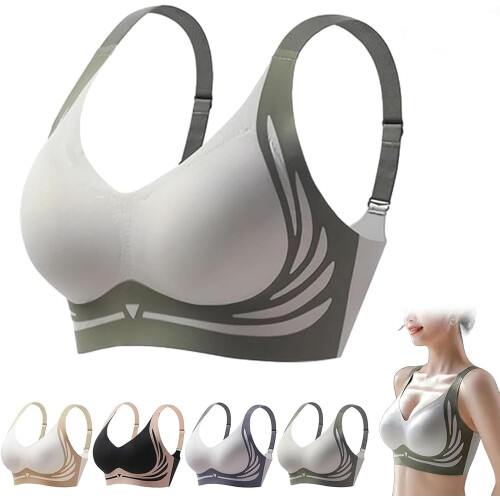 Σουτιέν Caralush, Lushfitting Δυνατό Σουτιέν Push-Up Χωρίς Ραφή, Super Gather Σουτιέν με Ασύρματη
