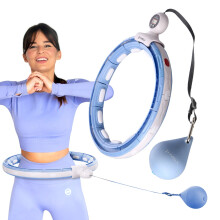 Magnetischer gewichteter Hula-Hoop-Reifen mit Zähler, Blau