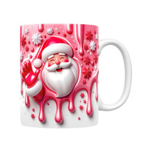 Mug décoratif en céramique, mug de Noël bonhomme de neige gonflable, mug Père Noël, mug à presser, grand mug en céramique de 44 cl ou 32 cl.