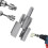 Integrated Pipe Threading Tool for Internal & External Threads, Compatible with Electric Drill, 1/2" (DN15) & 3/4" (DN20) 1