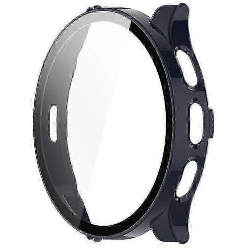 (Blue) Full Coverage Hard PC Case with Tempered Glass Screen Protector for Garmin Venu 3S Watch, Clear Protective Cover 1