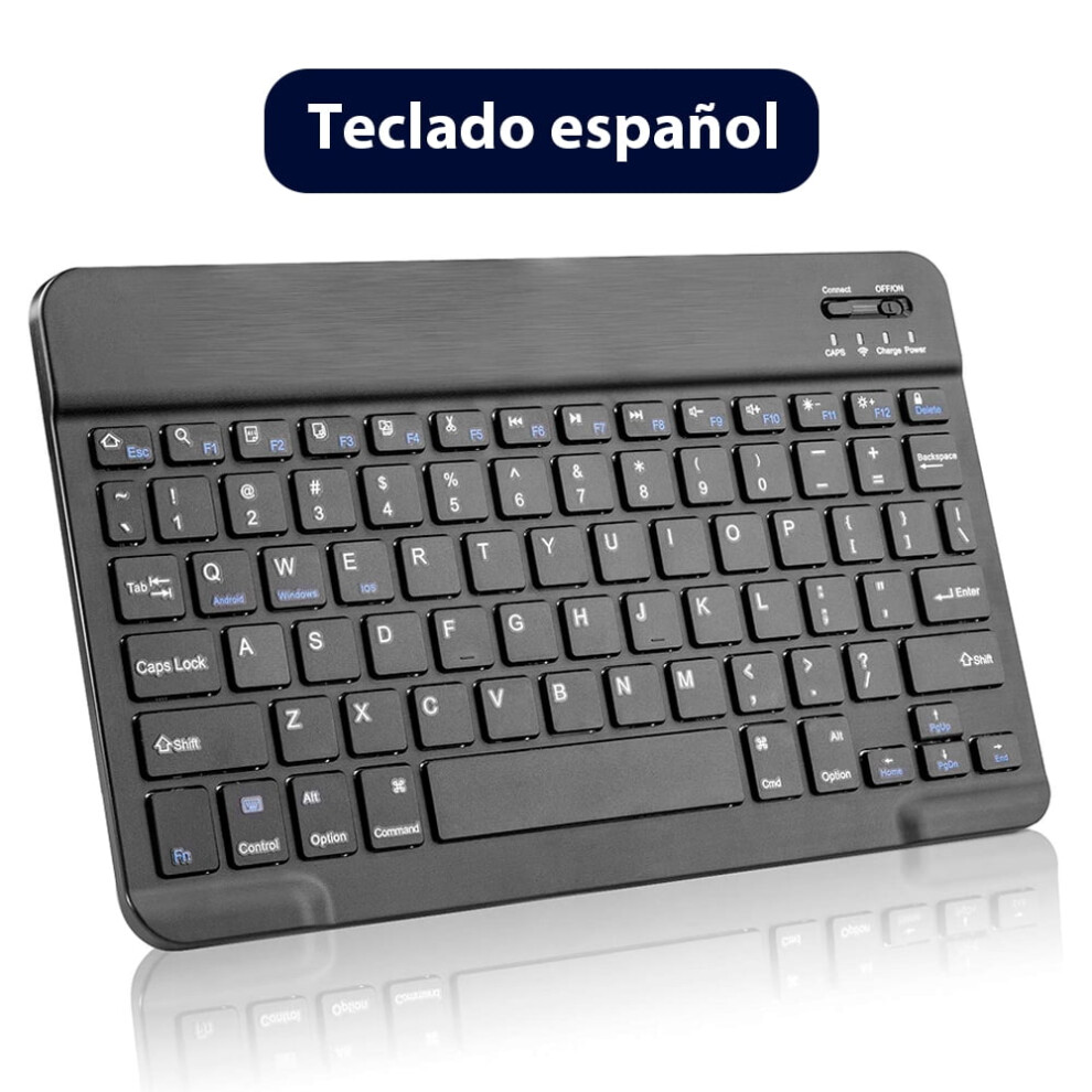 Mini Bluetooth Wireless Keyboard & Mouse Â Spanish/Russian/Arabic Layout, Compatible With Ipad, Android, Ios, Windows 9130661952040