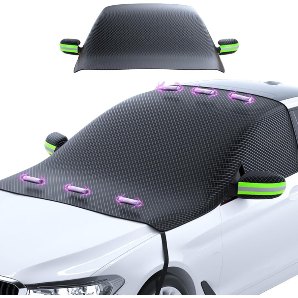 2026 New Magnetic Windshield Cover For Ice/Snow & Sun, Waterproof Oxford Cloth, 360 Windproof Â Compatible With Cars, Trucks, Suvs 9130661952255