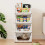 Multi-Functional Stackable Plastic Storage Bins White Durable Closet Organizers for Wardrobe Kitchen Bathroom and Office 7