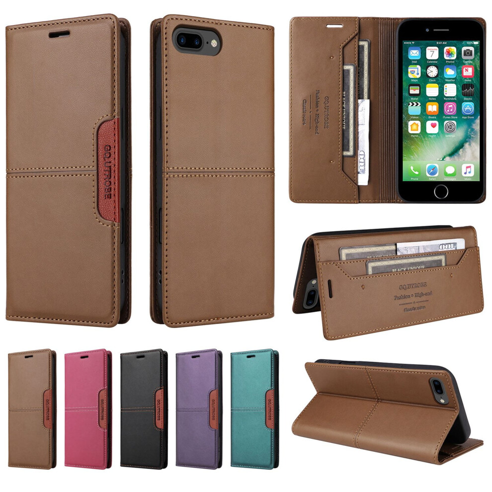 Wallet Case With Card Holder & Magnet For Compatible With Iphone 7/8/8 Plus/Se/6/6S Plus Â Leather 9180435353054