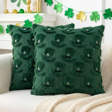 Fundas de almohada para el Día de San Patricio, 20x20 pulgadas, juego de 2