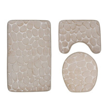 Couvercle de toilette à motif pavés (1 pièce)