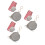3Pcs Portable Bag with Clip Multi-Color Storage Pouch 3
