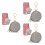 3Pcs Portable Bag with Clip Multi-Color Storage Pouch 4