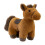 Knuffelpony, bruin, staand pluche dier 1