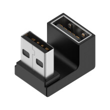 USB 3.0 90-Degree A Male to Female Adapter 10 Gbps