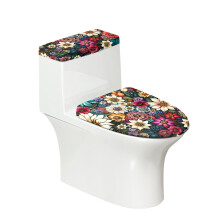 Ensemble de housse de siège de toilette à base élastique en forme de U
