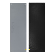 Fitnessmatte, Grau-Schwarz, Rutschfest, 6mm Dick