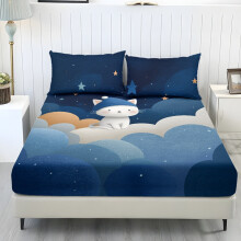 Goodnight Cat Polyester Lagensæt Queen1Fitted2