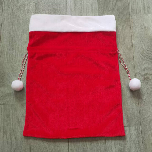 Christmas red drawstring Santa bag 2024 2