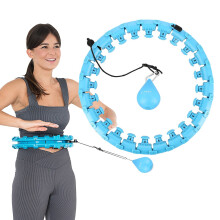 Hula Hoop con pesi, blu - Attrezzatura per esercizi fitness