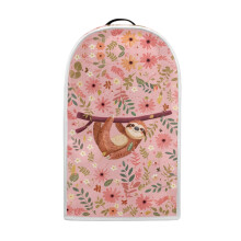 Housse de mixeur élastique réutilisable à motif de feuilles roses et de paresseux
