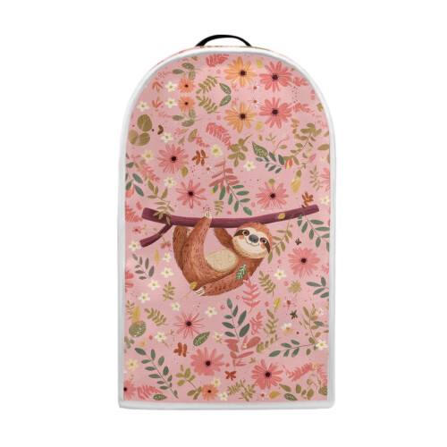 Sloth Pink Leaves Blender Støvdeksel Elastisk Gjenbrukbart