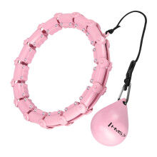 Gewichteter Hula Hoop, Hellrosa, Fitnessübung